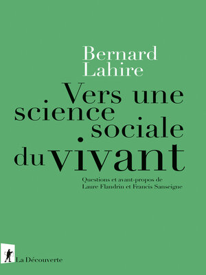 cover image of Vers une science sociale du vivant